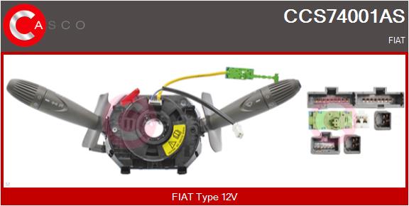 CASCO Lenkstockschalter 12V für FIAT 735398128 735444632 735360977 CCS74001AS