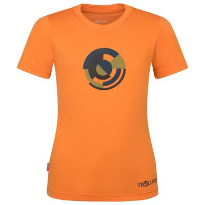 Trollkids - Kid's Sandefjord T-Shirt XT-Shirt - Merinoshirt Gr 110 orange Image