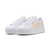 Sneaker PUMA "KARMEN II L", Gr. 40,5, weiß (puma weiß, creamy vanilla), Leder, sportlich, Schuhe