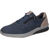 Sneaker WALDLÄUFER "K-Fabian", Herren, Gr. 8,5 (42,5), blau (jeansblau, beige), Nubukleder, casual, Schuhe, mit Reißverschluss, H-Weite, Freizeitschuh, Halbschuh, Schnürschuh