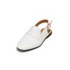 Loafer MARC O'POLO "aus veredeltem Rindleder", Damen, Gr. 40, weiß (cloudy weiß), Obermaterial: 100% Leder (Rind), unifarben, Schuhe