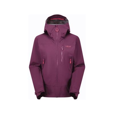 Rab Downpour Mountain Jacket - Women's Mulberry 14/Large QWI-12-MUL-14
