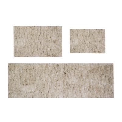 Home Weavers Cloud Comfort 100% Microfiber Bathroom Rug, Non Slip Bath & Water Absorbent Soft Bath Mat - 3 PC Set with Runner