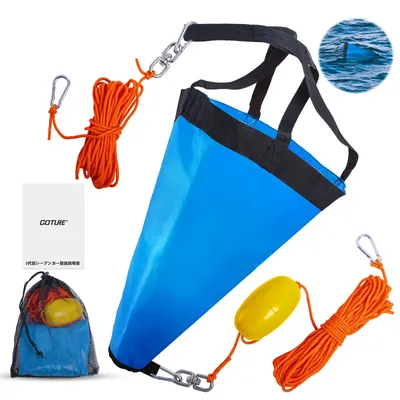 Goture S/M/L Sea Anchor Boat Anchor Parachute Drift Anchor Ocean Anglers Fishing Drogue for Fishing Boat Kayak
