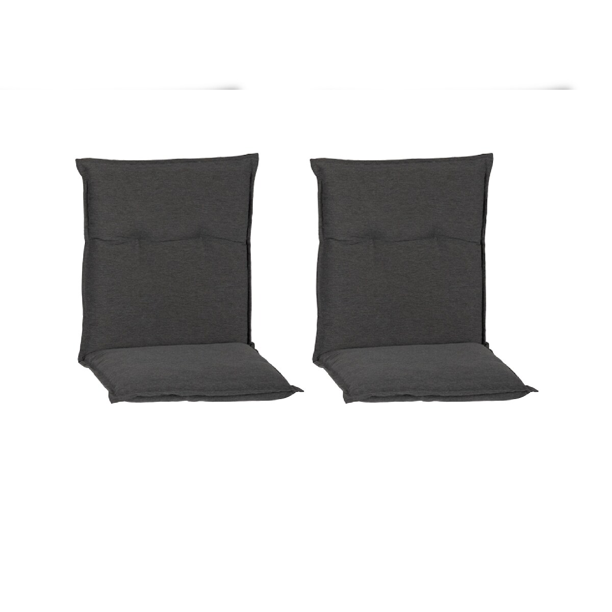 beo 2er Set - RUB90 Tartu - Auflage für Niedriglehner Stühle - dunkelgrau Image