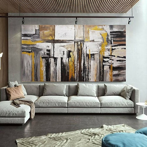 handgemachtes abstraktes Acrylgemälde großes Bild Ölgemälde auf Leinwand handgemalte Wandkunst übergroßes handgemaltes Ölgemälde für Schlafzimmer Kunst Hotel Bar Büro Wanddekoration Image
