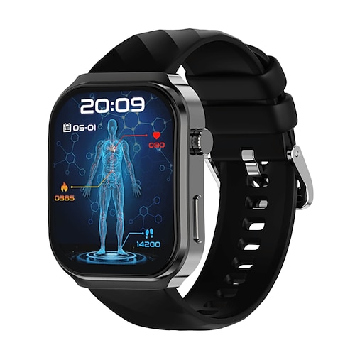 Smart Watch 2,2 Zoll Smartwatch Fitness-Laufuhr Bluetooth ECGPPG Schrittzähler Anruf-Erinnerung für Android iOS Frauen Männer Freisprech-Anrufe Nachrichten-Erinnerung IP 67 46mm Uhrengehäuse Image