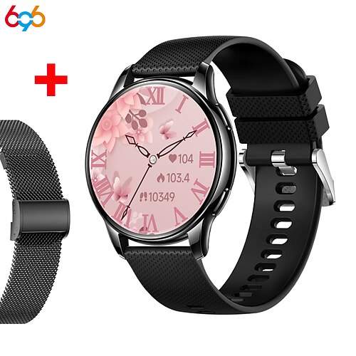 696 Y11 Smartwatch 1.32 Zoll Smartwatch Fitnessuhr Bluetooth EKG PPG Schrittzähler Anruferinnerung Kompatibel mit Android iOS Damen Herren Freisprechanlage Nachrichterinnerung IP 67 42mm Image
