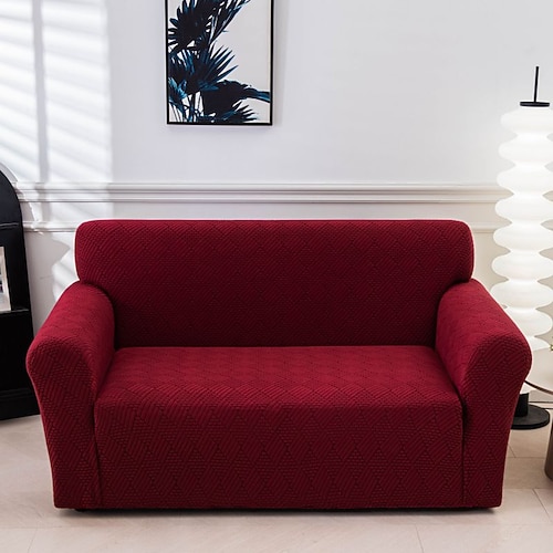 Elastischer Sofabezug aus Jacquardgewebe, Stretch-Couchbezug, L-förmige Sofa-Schonbezug, Eckbezug für Wohnzimmer, 1/2/3/4 Sitze Image