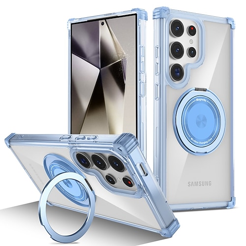 Handy Hülle Handyhüllen Für Samsung Galaxy S24 S23 Ultra Plus S24 FE S22 Plus Ultra Rückseite Mit Ständer Magnetisch Stoßfest Retro PC Image
