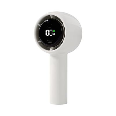 High Power Portable Handheld Fan – LED Display USB Rechargeable Mini Cooling Fan with 5 Speeds and Long Battery Life