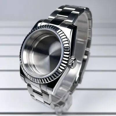36mm/39mm NH35 Case Fluted DJ Bezel Sapphire Glass 316L Soild Stainless Steel Seik Mod Case Fit NH35