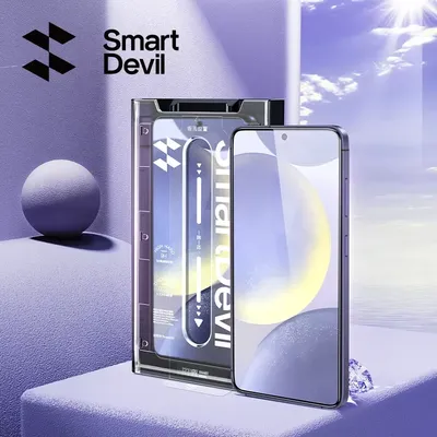 SmartDevil Dust-free Screen Protector for Samsung S25 Ultra HD Clear Tempered Glass Film for Samsung