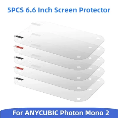 5PCS Screen Protector 6.6 Inch LCD Protective Film for Anycubic Photon Mono 2 Accessories
