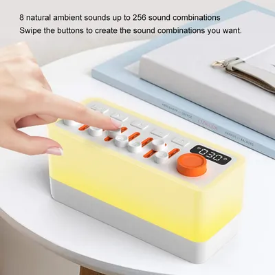 DIY Smart Sleep Aid Speaker RGB Color Night Light White Noise Sleep Sound Machine Bluetooth Speaker