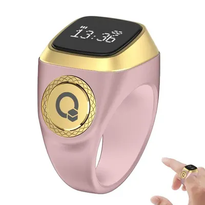 22/18mm Iqibla Smart Tasbih Tally Counter for Muslims Zikr Ring Digital Tasbeeh 5 Prayer Time