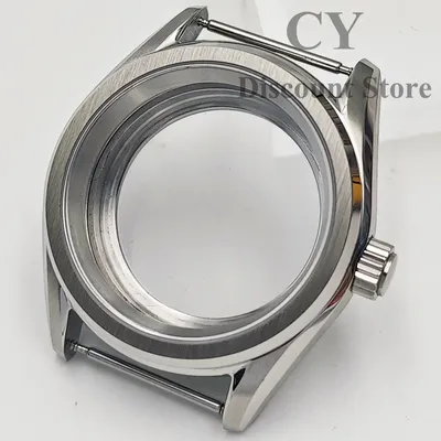 NH35 Silver 38mm Stainless Steel Watch Case Sapphire Glass 10ATM Case fit NH34 NH35 NH36 NH38 NH70 NH72 ETA2824 PT5000 Movement