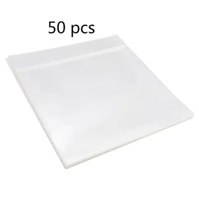 50Pcs 12" Recording Protective Sleeve for Turntable Player for LP Vinyl Record B 594A