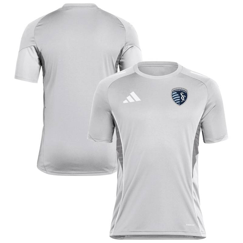 Men's adidas Silver Sporting Kansas City 2025 Training Jersey