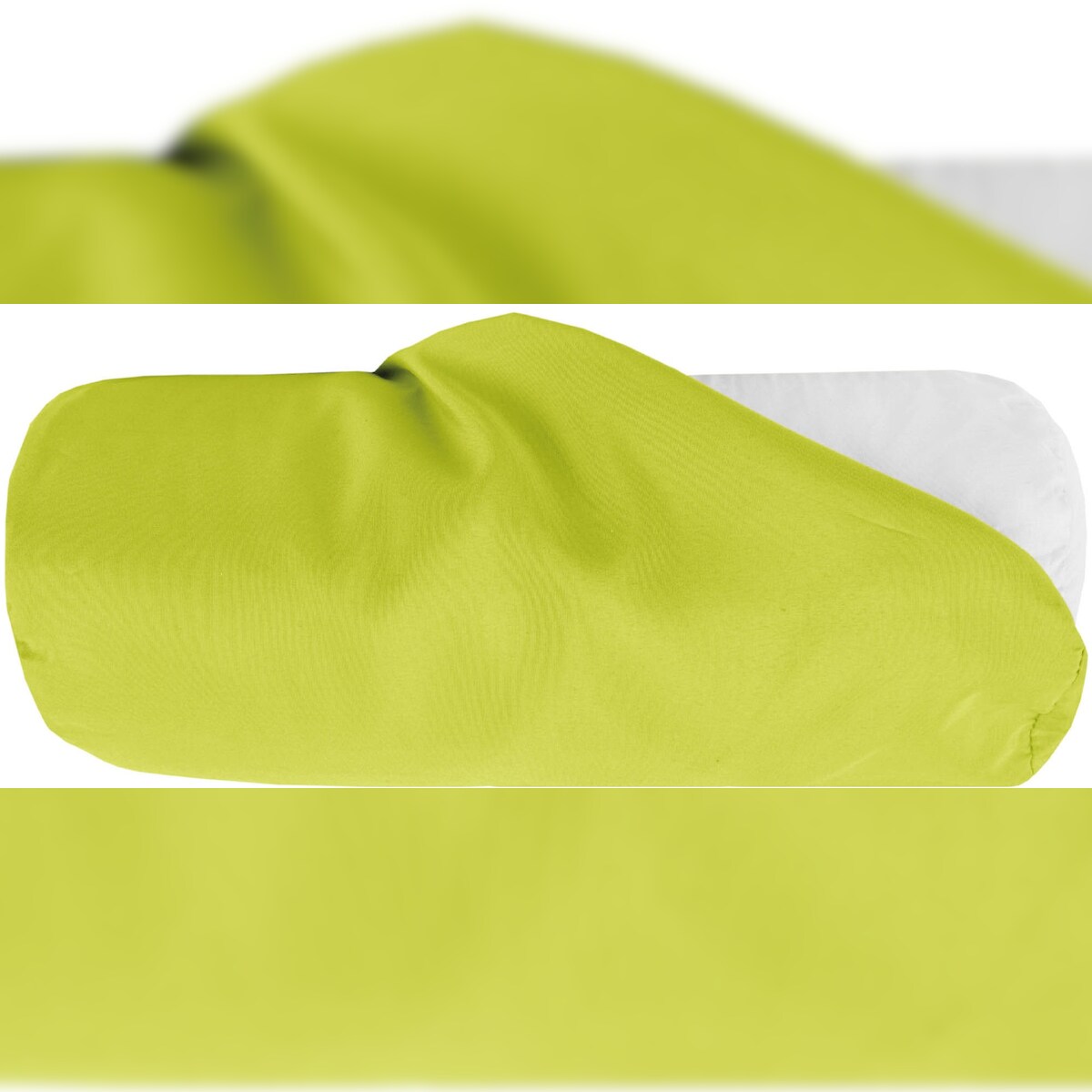 Bestlivings Kissenhülle Ellen Nackenrolle, 15x40 cm - Grün Image