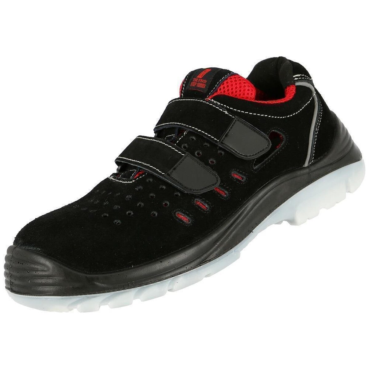 AS Arbeitsschutz Arbeitsschuhe Nitras Easy Step SA Sandalen | Gr. 35 | Velourleder | schwarz Image