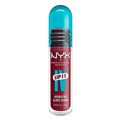 NYX Professional Makeup Lip IV Gloss Serum feuchtigkeitsspendend Lipgloss 07 - BUBBLEGUM BURST 5 ml Braun Image