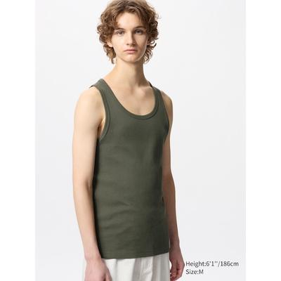 Uniqlo - Dry Ribbed Vest Top - Olive