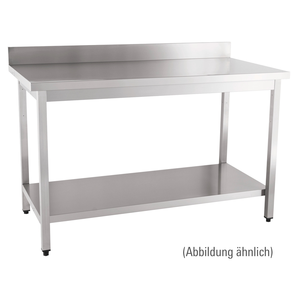 Arbeitstisch fertig montiert mit Boden 100 mm Aufkantung 1600 x 600 x 850 mm Image