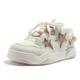 Womens Cute Star Platform Trainers Lightweight Comfort Walking Shoes Y2K Breathable Fashion Sneakers Khaki Pink 6