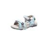 Sandale KANGAROOS "K-Leni", Gr. 28, blau sky, vapor grau, Synthetik, Textil, sportlich, Schuhe