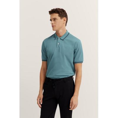 Poloshirt BUGATTI, Herren, Gr. 4XL, 550, flaschengrün, 100% Baumwolle, unifarben, casual, normal, ohne Ausschnitt, Kurza