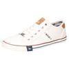 Sneaker MUSTANG SHOES, Herren, Gr. 44, weiß, Textil, sportlich, Schuhe, mit Mustang Markenlabel, Freizeitschuh, Halbschuh, Schnürschuh