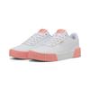 Sneaker PUMA "CARINA 3.0", Gr. 41, puma weiß, pink fruit, puma gold, Leder, unifarben, sportlich, Schuhe