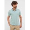 Kurzarmhemd ETERNA "SLIM FIT", Herren, Gr. M, US-Größen, grün (salbeigrün), 56% Baumwolle, 5% Elasthan, 39% Polyester, schmal, Kurzarm, Hemden, EASY IRON (bügelleicht)