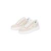 Sneaker CALVIN KLEIN JEANS "CHUNKY CUPSOLE LOW MIX IN", Damen, Gr. 40, beige (beige kombiniert), Leder, sportlich, Schuhe, Freizeitschuh, Halbschuh, Schnürschuh mit CK Logo