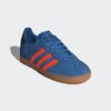 Sneaker ADIDAS ORIGINALS "GAZELLE KIDS", Gr. 38, focus blau, solar orange, core schwarz, Leder, sportlich, Schuhe