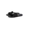 Badepantolette CALVIN KLEIN JEANS "SLIDE MONOGRAM", Herren, Gr. 42, schwarz, Textil, klassisch, Schuhe, Sommerschuh, Schlappen, Poolslides, Strandschuh mit Logoschriftzug