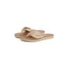 Zehentrenner TOMMY HILFIGER "TH ELEVATED BEACH SANDAL", Damen, Gr. 36, braun (hellbraun), Textil, sportlich, Schuhe, Sommerschuh, Bequemschuh, Flats, Schlappen mit TH-Schmuckelement