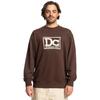 Sweatshirt DC SHOES "Tribute", Herren, Gr. S, braun (coffee bean), [Hauptstoff] 55% Baumwolle, 25% recycelte Baumwolle, 20% recyceltes Polyester, Sweatshirts