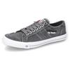 Slip-On Sneaker DOCKERS BY GERLI, Herren, Gr. 42, grau, Textil, washed, casual, Schuhe, Freizeitschuh, Retro Sneaker, Fake Schnürung, in cooler Jeansoptik