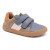 Klettschuh BISGAARD "barefoot ricco Weite: normal", Kinder, Gr. 27, sand blau, Leder, colorblocking, sportlich, Schuhe, Barfußschuh, Sneaker mit Lederfutter, Größenschablone zum Download