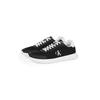 Sneaker CALVIN KLEIN JEANS "3 EVA RUNNER MESH", Herren, Gr. 43, schwarz-weiß (schwarz, weiß), Textil, Lederimitat, sportlich, Schuhe, Freizeitschuh, Halbschuh, Schnürschuh mit Kontrastbesatz