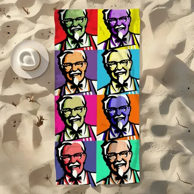 Towel Gym K-KFC Shower Camping Quick Dry Sports Fashion Design Large Beach Towels Luxury Soft Pool Gift For Travel