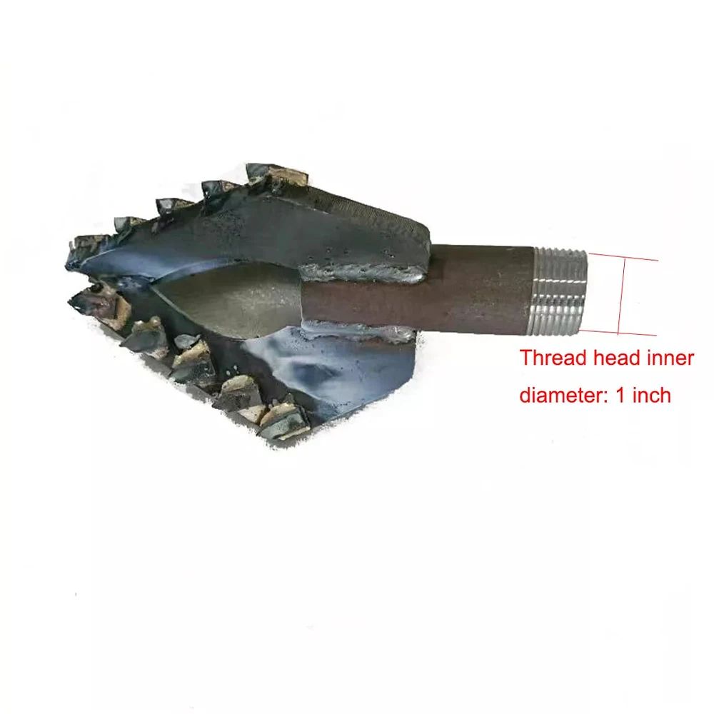 Der dreiflügelige Legierungsbohrer für kleine Wasserbrunnenbohrer eignet sich für einen Zoll-Bohrrohrbohrmaschinenbohrer in Boden Sand la Image