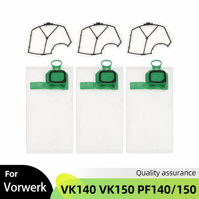 Für Vorwerk Kobold VK140 VK150 Upright PF 140/150 Staubbeutel Ersatz Kit Staubsauger Ersatz Zubehör Image