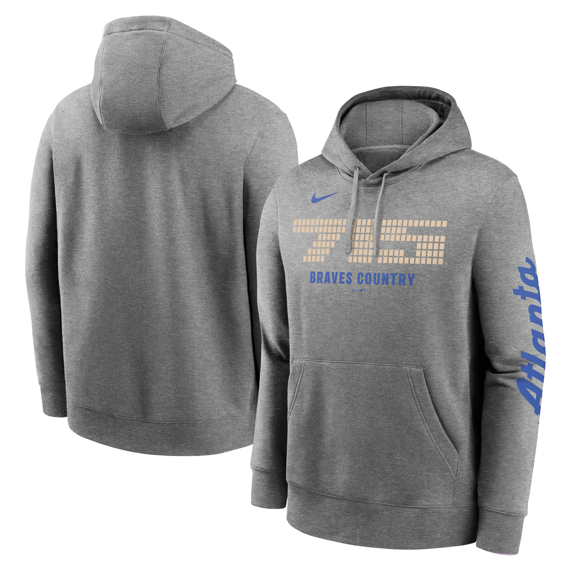"Atlanta Braves Nike City Connect French Terry Club Hoodie – Herren" Image
