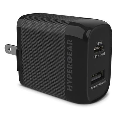 Hypergear Speedboost Pd Dual-Output Usb Wall Charger For Iphone And Android, Black, Hpl15625