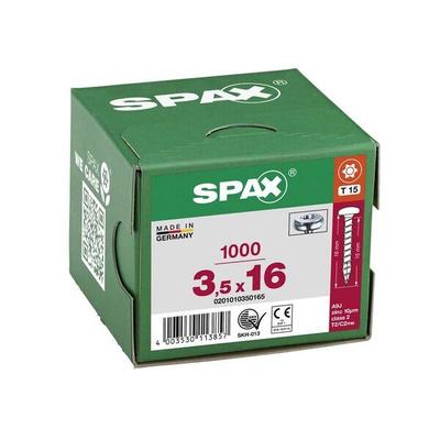 SPAX Universalschrauben T15 Halbrundkopf WIROX 3,5 x 16 mm 1000 St.