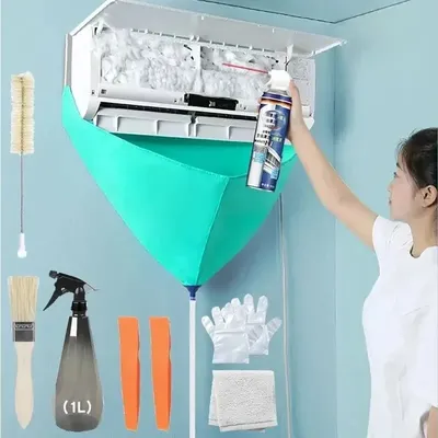 8/6/1pcs Air Conditioning Cleaning Kit Leak-proof Cover Full Set of Air Conditioner Cleaner with