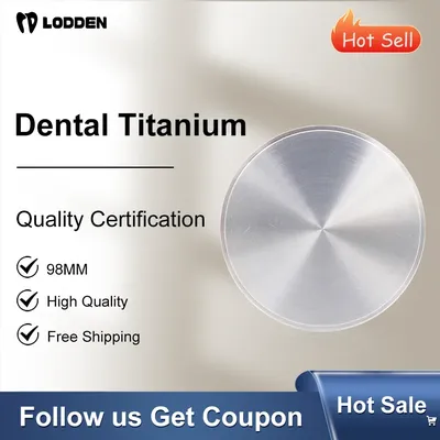 TC4/GR5 Dental Titanium Alloy Disc Blocks Restoration CAD CAM Dentist Materials 98mm Implant